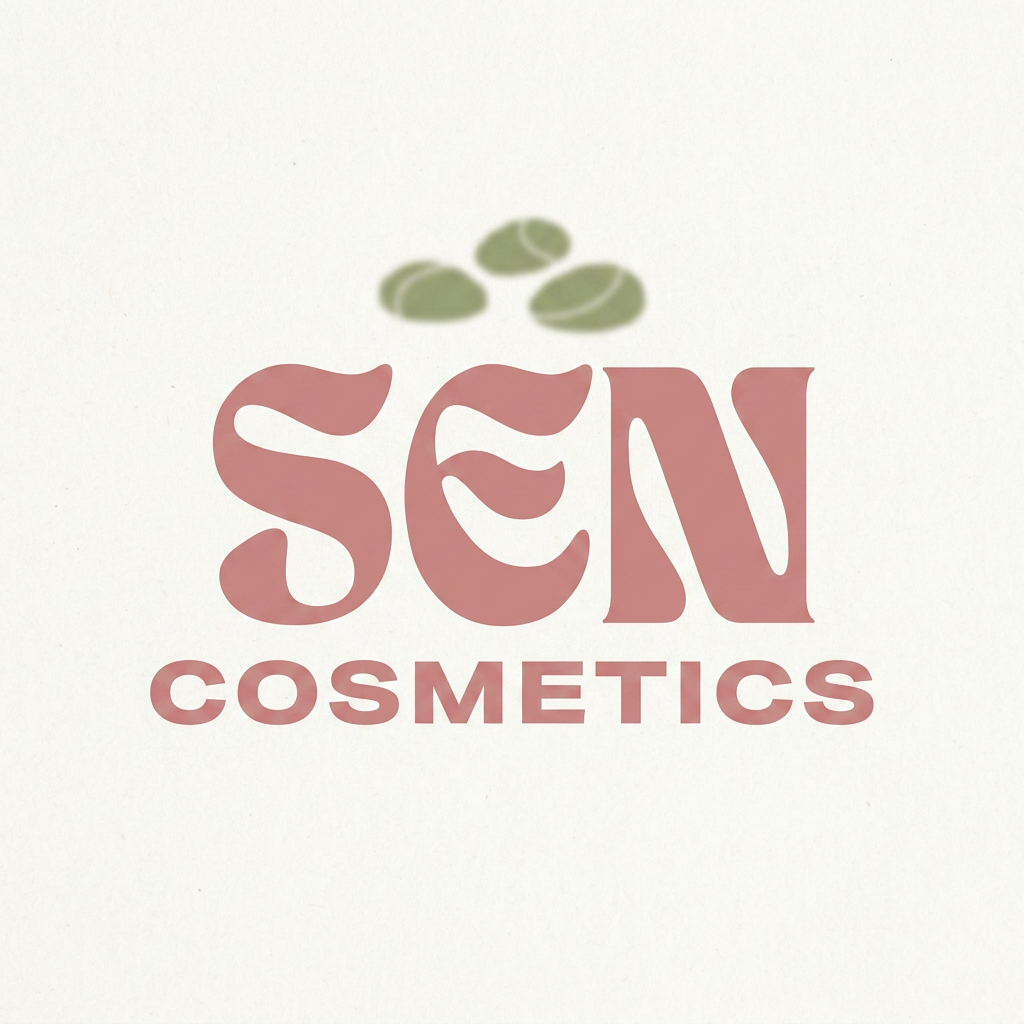 AI Design for create a logo for a makeup brand called sen cosmetics,