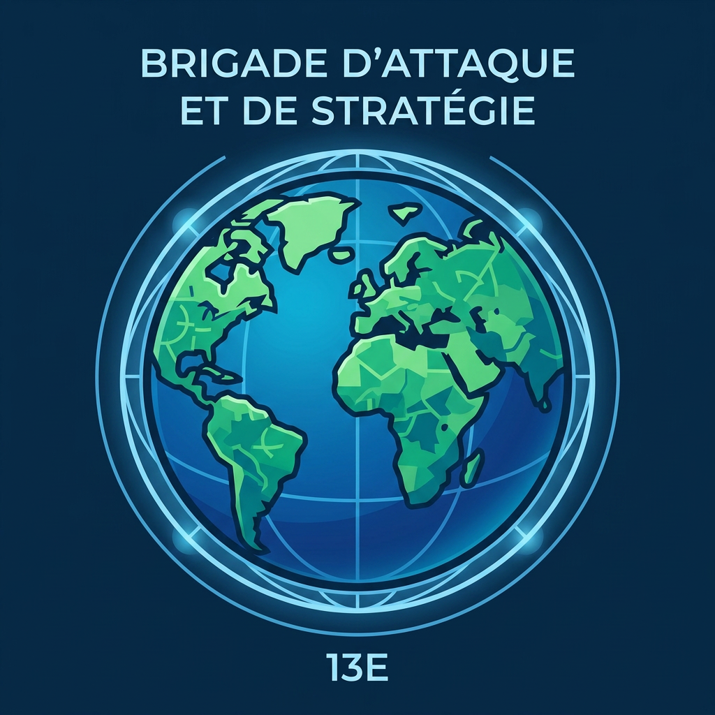 AI Design for Retire moi le "armée de terre" et 
Reimagined minimalist 2D illustration of the Earth, centered on a clean, solid background. The design features crisp vector lines, bold geometric shapes, and a vibrant color palette, blending deep blues and rich greens, for a modern and iconic aesthetic.