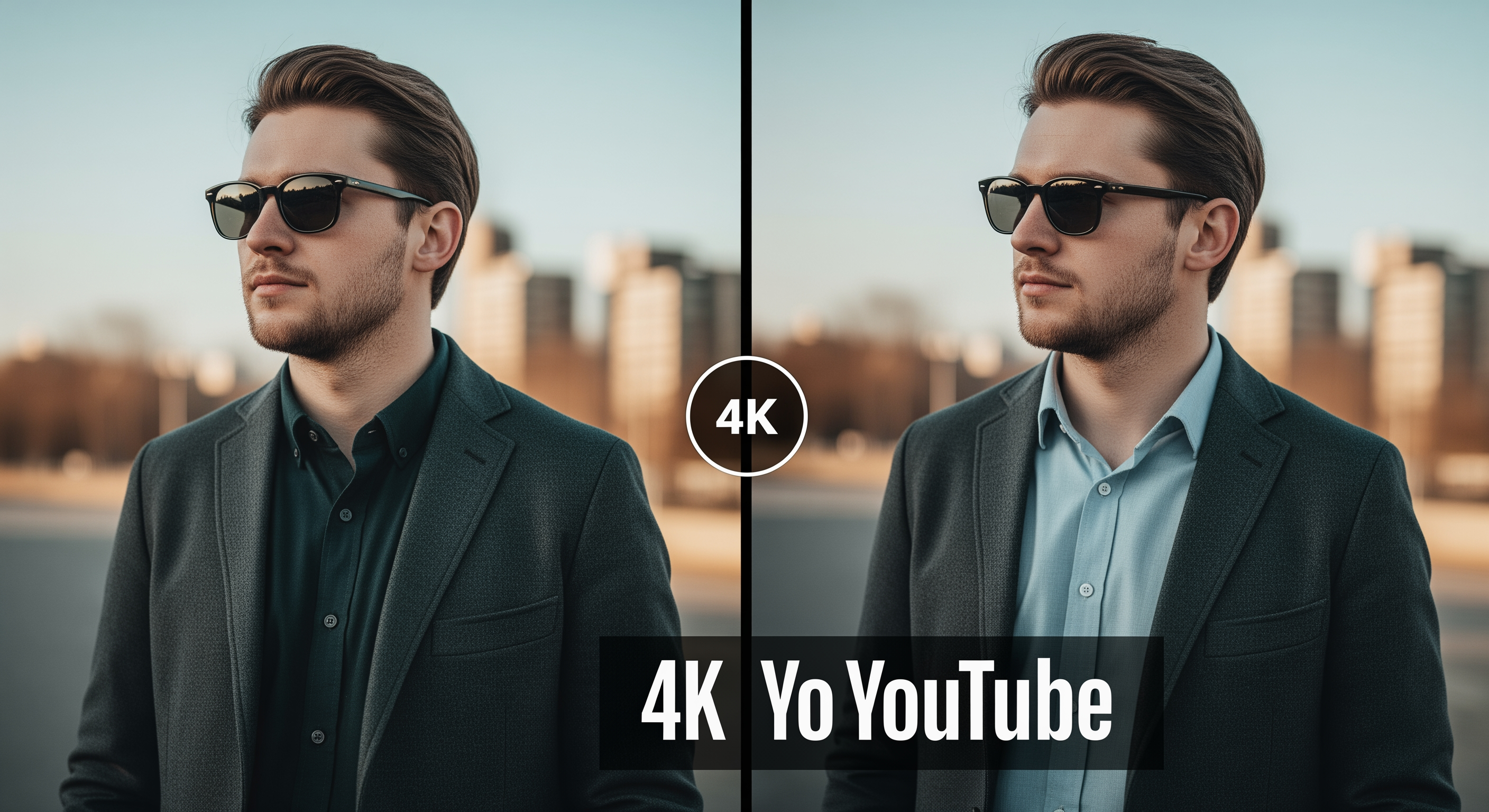AI Design for .Create a 4K YouTube thumbnail (3840x2160, 16:9 aspect ratio) in a split-screen design.

LEFT SIDE (ChatGPT):
A cute yellow sea-sponge-inspired cartoon character with big blue eyes, white shirt, red tie, brown shorts, and black shoes, standing in a colorful toy room. The character should look cheerful and closely resemble the classic sea-sponge cartoon style without being an exact copy. Add the ChatGPT logo and large "ChatGPT" text at the top. Bright lighting, vibrant toys, cute sea creatures, and a playful atmosphere.

RIGHT SIDE (Gemini):
Create a noticeably different yellow sponge-inspired character with a different facial expression, slightly different body proportions, a bigger smile, and a more modern cartoon style. Place the character in a purple-blue toy room with different toys such as octopuses, crabs, and seahorses. Add the Gemini logo and large "Gemini" text at the top.

Professional YouTube thumbnail, ultra-detailed, vibrant colors, cinematic lighting, high contrast, eye-catching composition, clean separation line in the middle, 4K resolution.