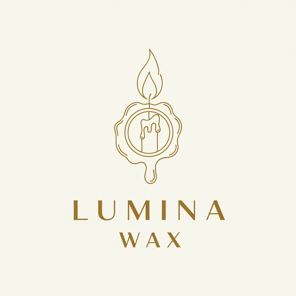 AI Design for I want create logo for wax decor and candle brand I need element related to the topic vibe will be premium luxury and minimal