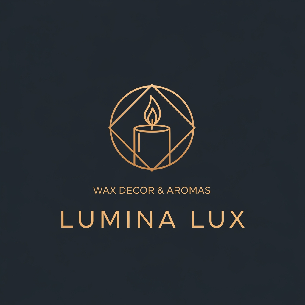 AI Design for I want create logo for wax decor and candle brand I need element related to the topic vibe will be premium luxury and minimal
