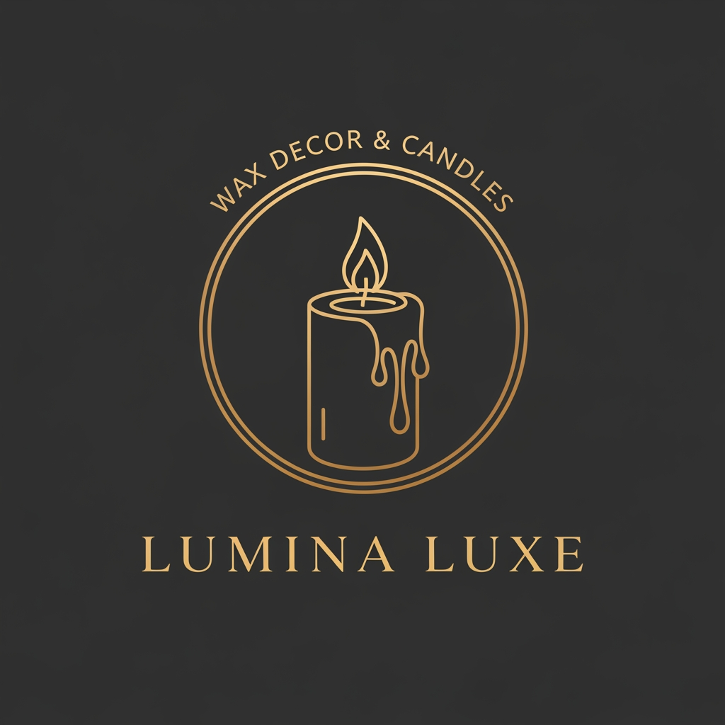 AI Design for I want create logo for wax decor and candle brand I need element related to the topic vibe will be premium luxury and minimal