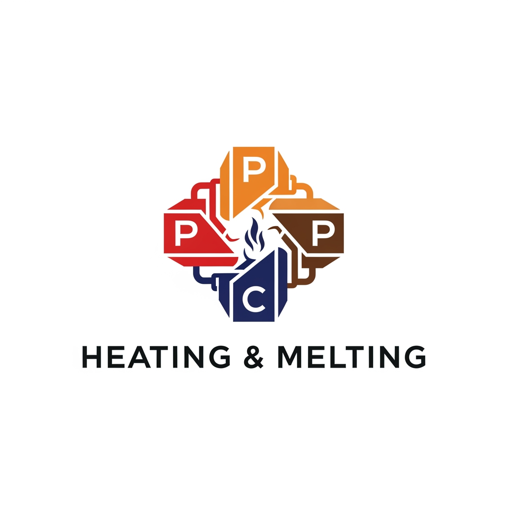 AI Design for mare ek company no logo banavo chhhe jema 4p no use kari ne combine kari ne ek icon tayar kari ne apo heating melting company chhe mare to ee rit no kaek icon reddy kari ne apo