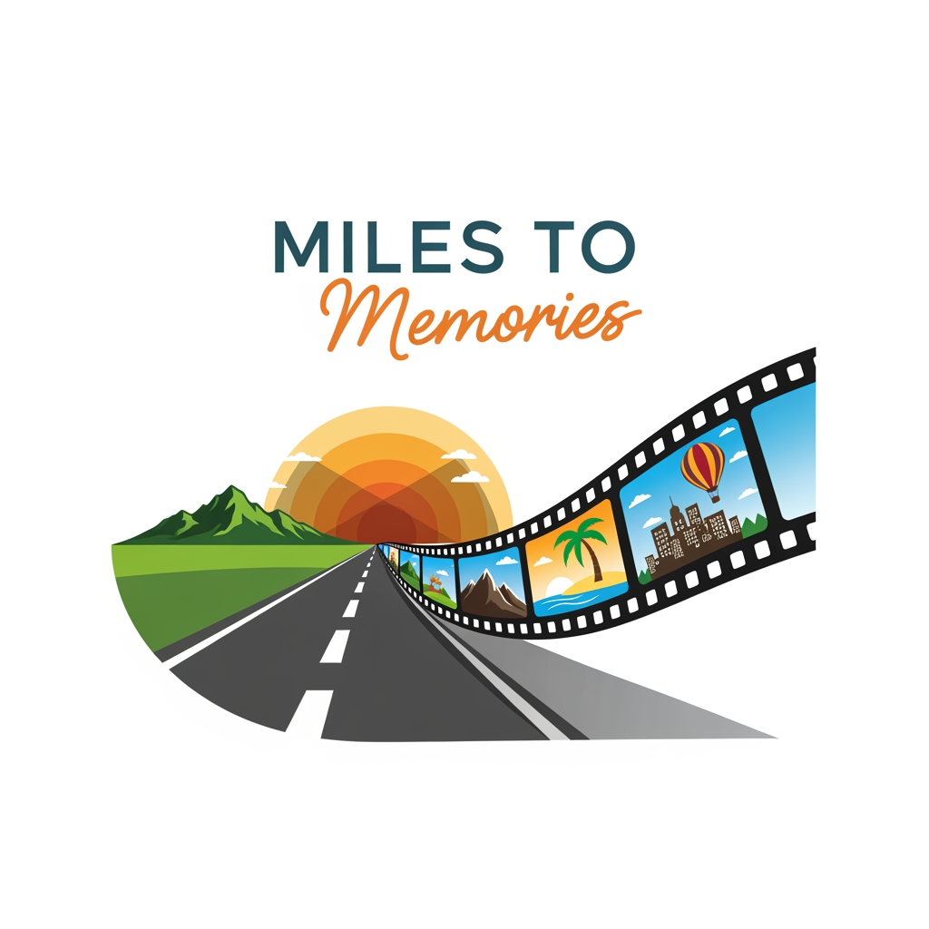 AI Design for i need a unique travel logo 
company name is "Miles to Memories"