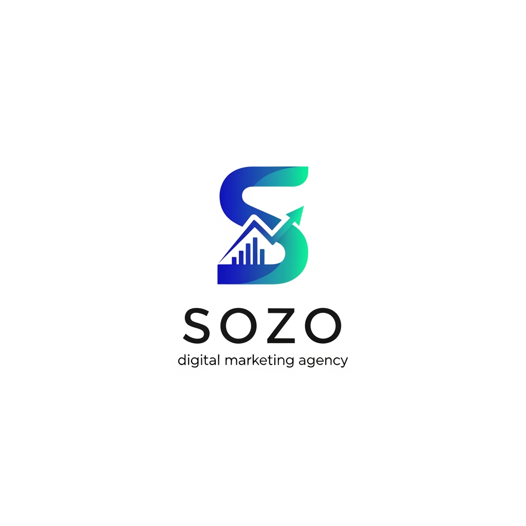 AI Design for generate a logo for my digital marketing agency named sozo