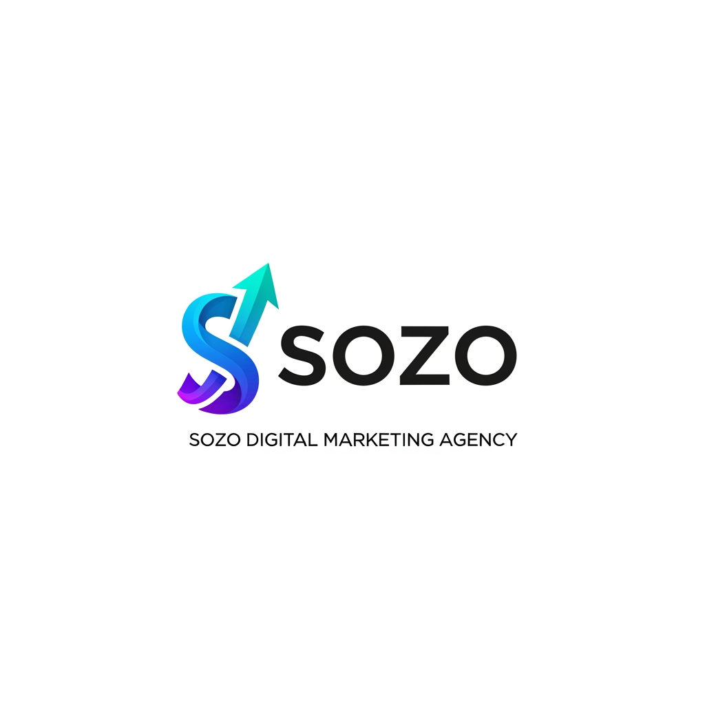 AI Design for generate a logo for my digital marketing agency named sozo