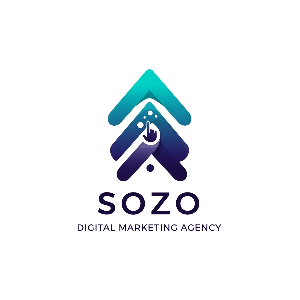 AI Design for generate a logo for my digital marketing agency named sozo