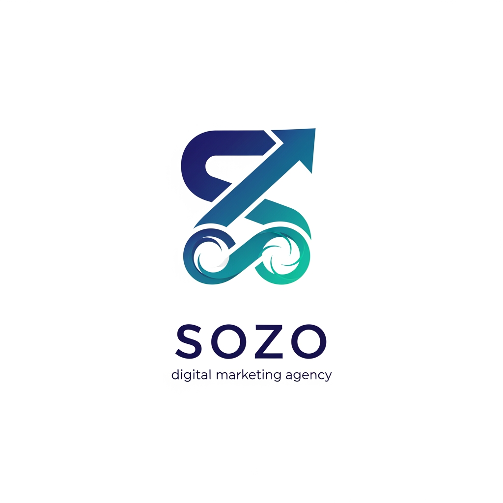 AI Design for generate a logo for my digital marketing agency named sozo