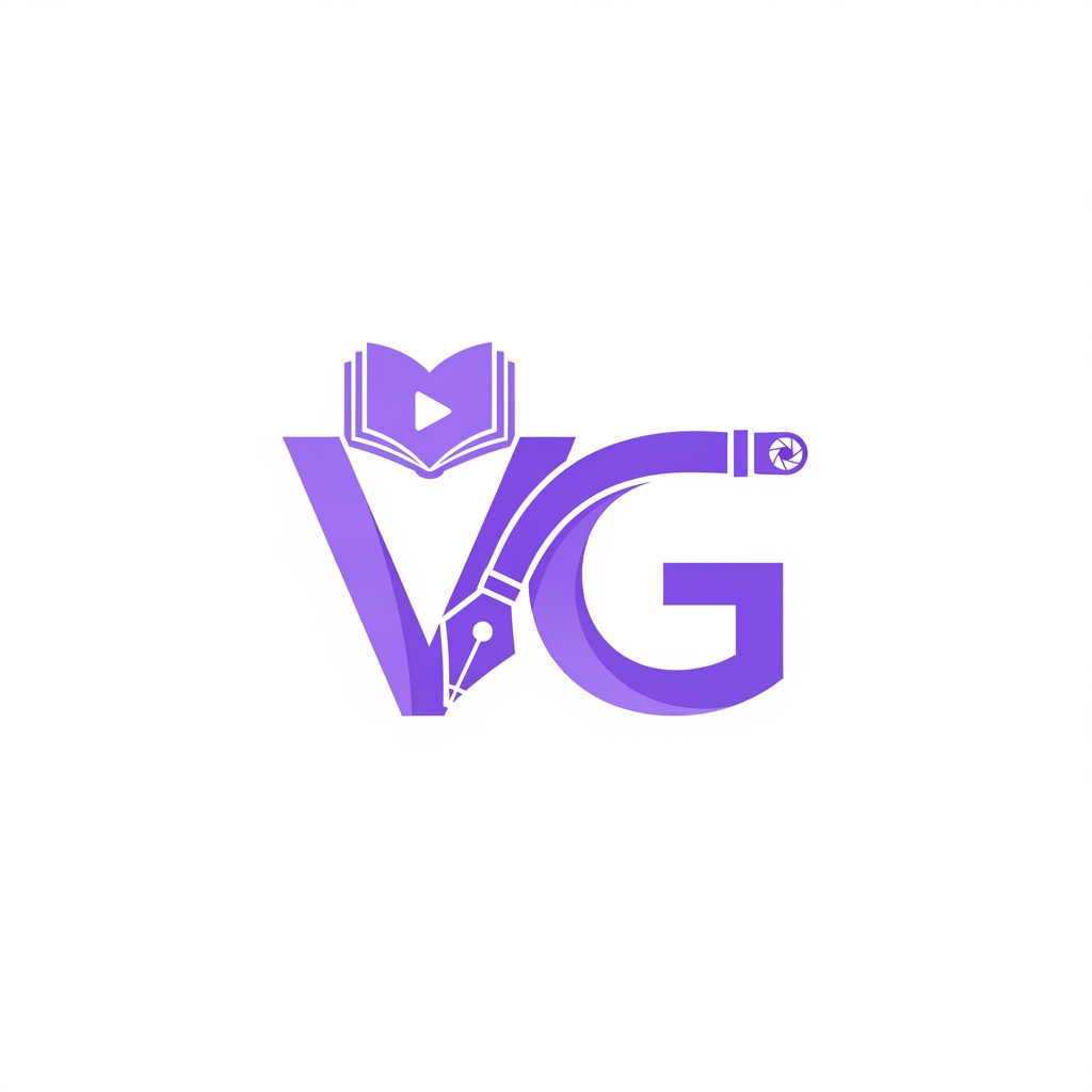 AI Design for create a logo for Video editor cum basic graphic designer. this logo blends on everything. colour palette: white and lavender. I need a lettermark-type logo blended with abstract