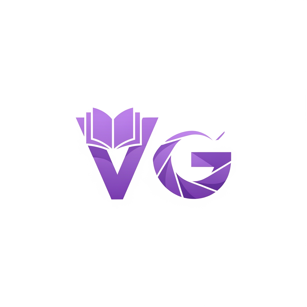 AI Design for create a logo for Video editor cum basic graphic designer. this logo blends on everything. colour palette: white and lavender. I need a lettermark-type logo blended with abstract