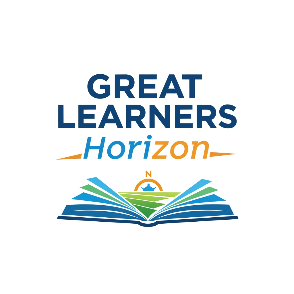 AI Design for I WANT TO CREATE A LOGO FOR OUR UPCOMIG SCHOOL BOOKS SERIES "GREAT LEARNERS HORIZON"