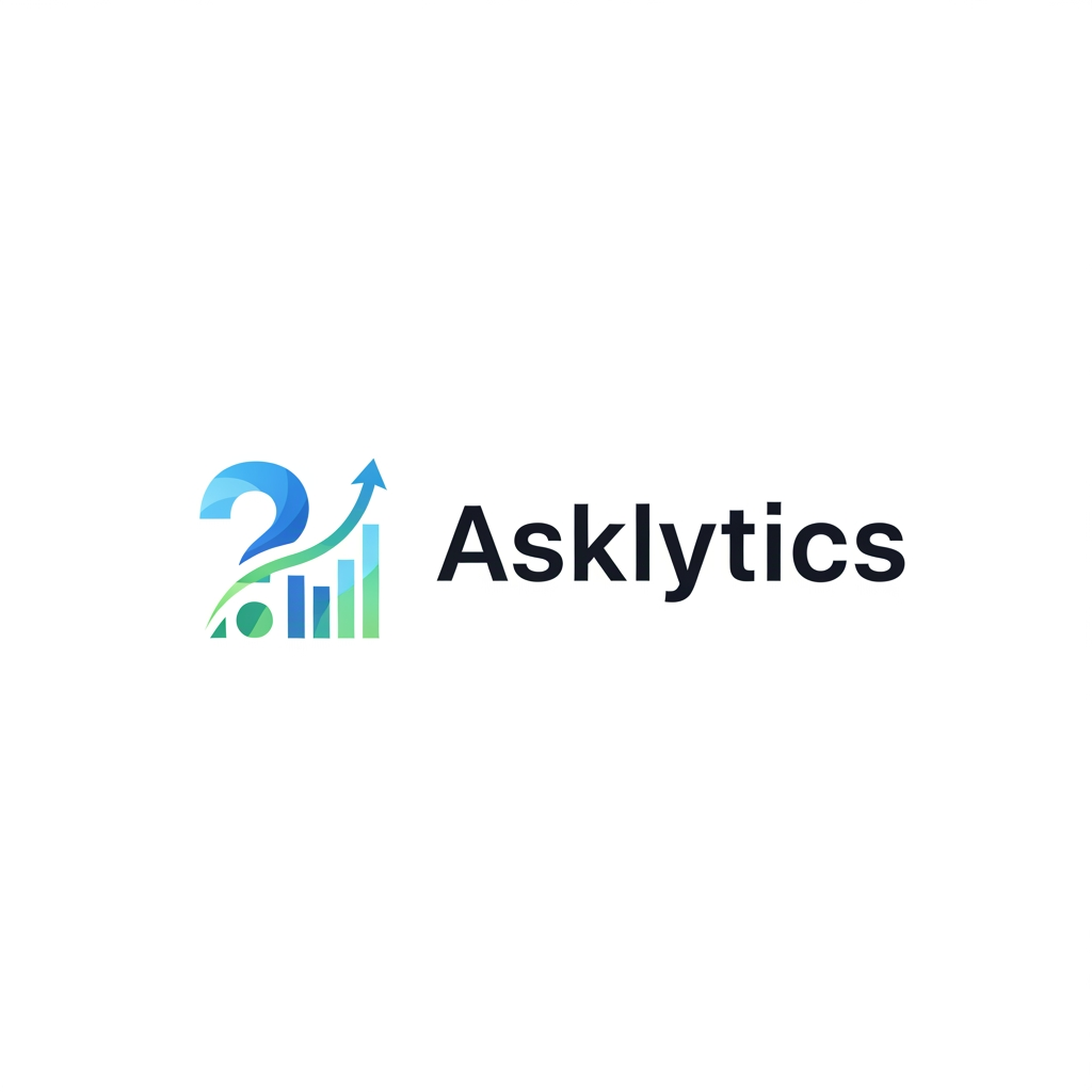 AI Design for create a best logo for my product , product name is -Asklytics