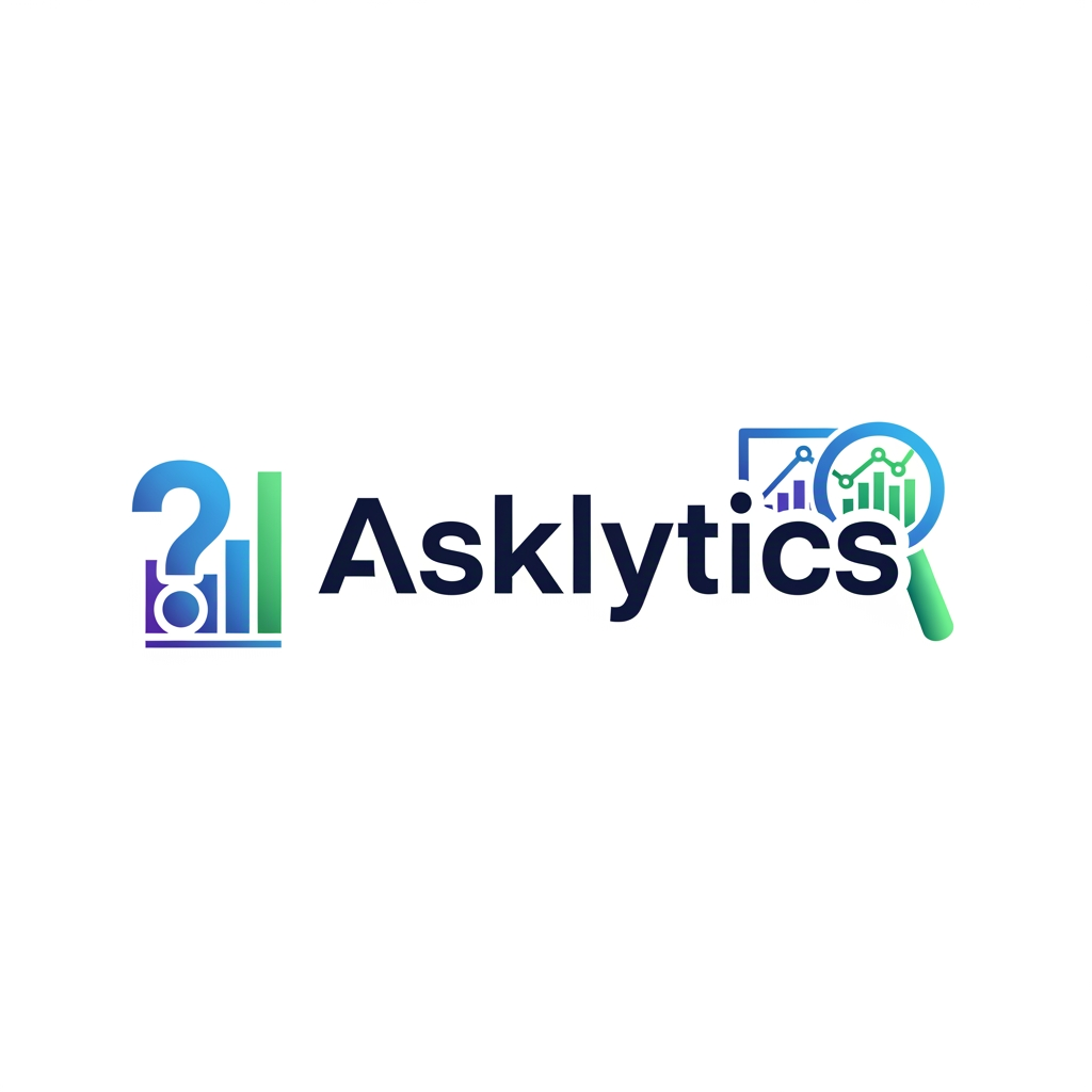 AI Design for create a best logo for my product , product name is -Asklytics