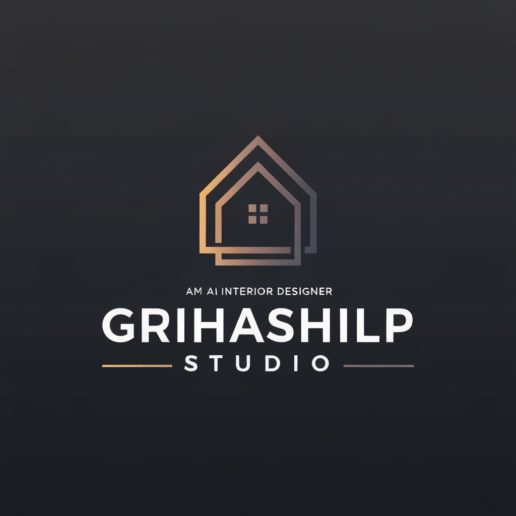 AI Design for i am an interior designer and my firm name is Grihashilp studio and i want make logo please suggest me design ideas and its will be creative and minimalist design