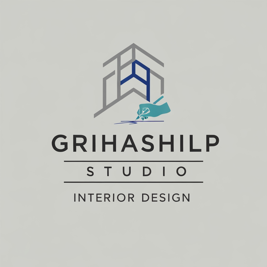 AI Design for i am an interior designer and my firm name is Grihashilp studio and i want make logo please suggest me design ideas and its will be creative and trending designs