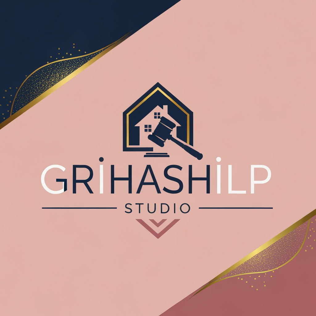 AI Design for i am an interior designer and my firm name is Grihashilp studio and i want make logo please suggest me design ideas and its will be creative and trending designs