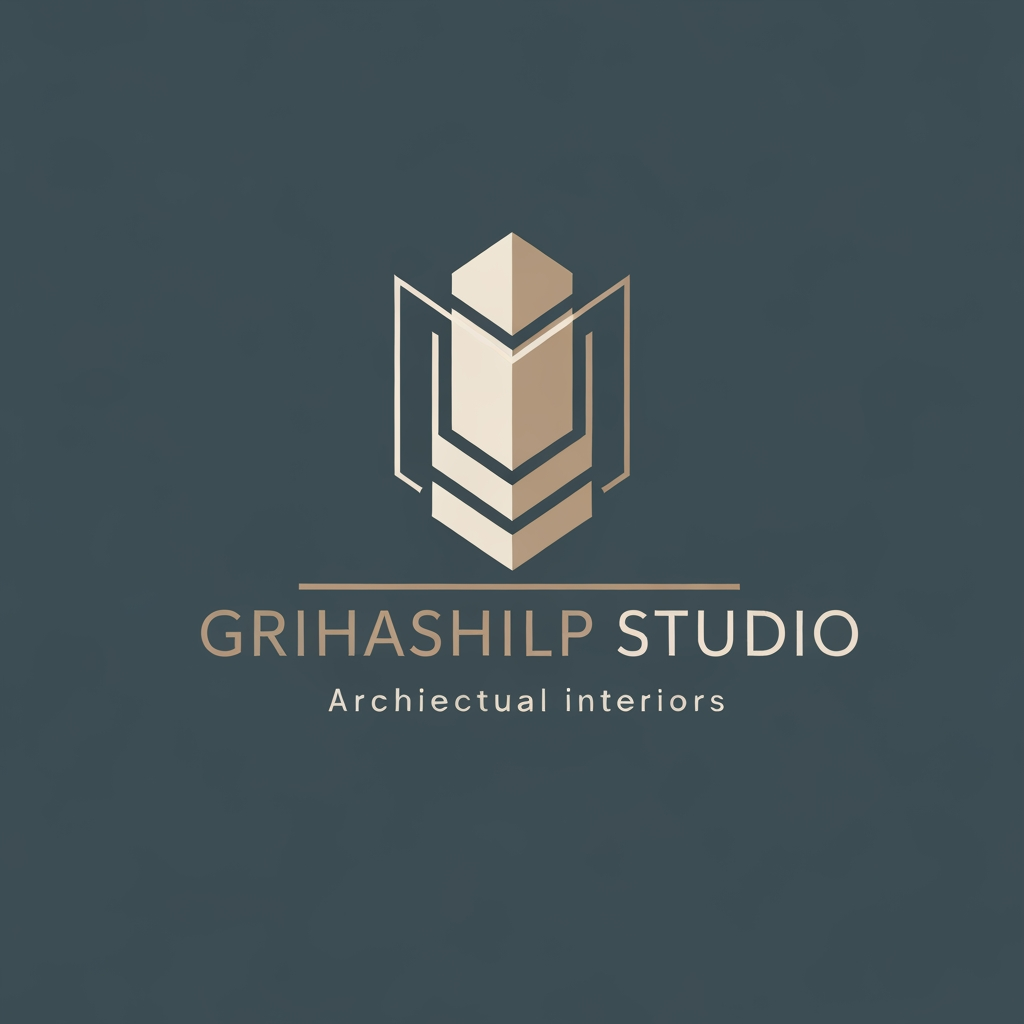 AI Design for i am an interior designer and my firm name is Grihashilp studio and i want make logo please suggest me design ideas and its will be creative and trending designs