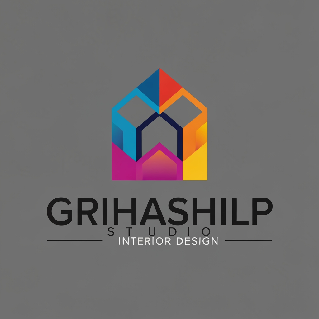 AI Design for i am an interior designer and my firm name is Grihashilp studio and i want make logo please suggest me design ideas and its will be creative and trending designs