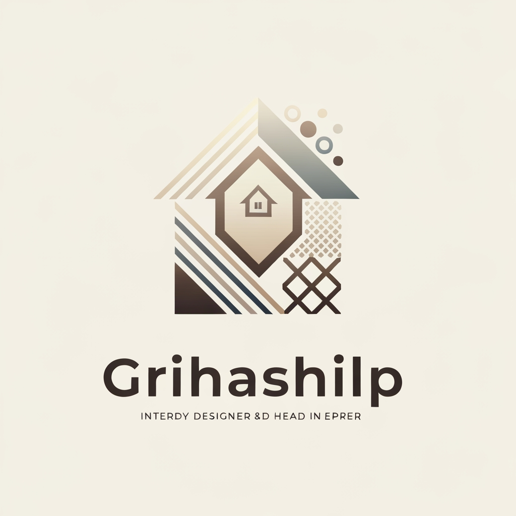AI Design for i am an interior designer and my firm name is Grihashilp studio and i want make logo please suggest me design ideas and its will be creative and trending designs