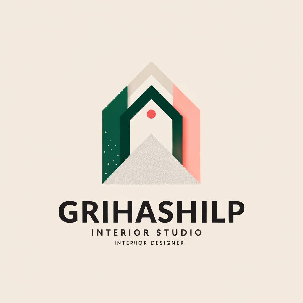 AI Design for i am an interior designer and my firm name is Grihashilp studio and i want make logo please suggest me design ideas and its will be creative and trending designs