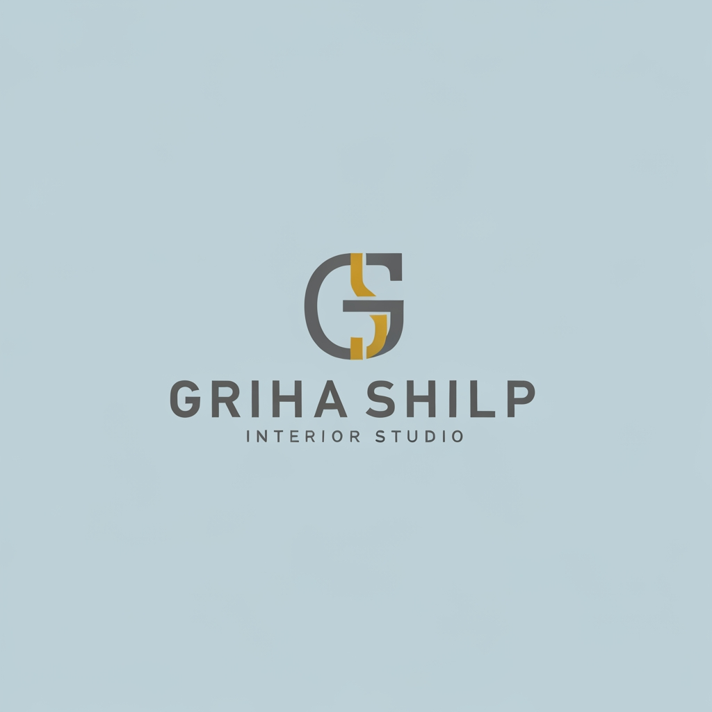 AI Design for i am an interior designer and my firm name is grihashilp studio and i want make logo please suggest me design with ideas and ganrate logo