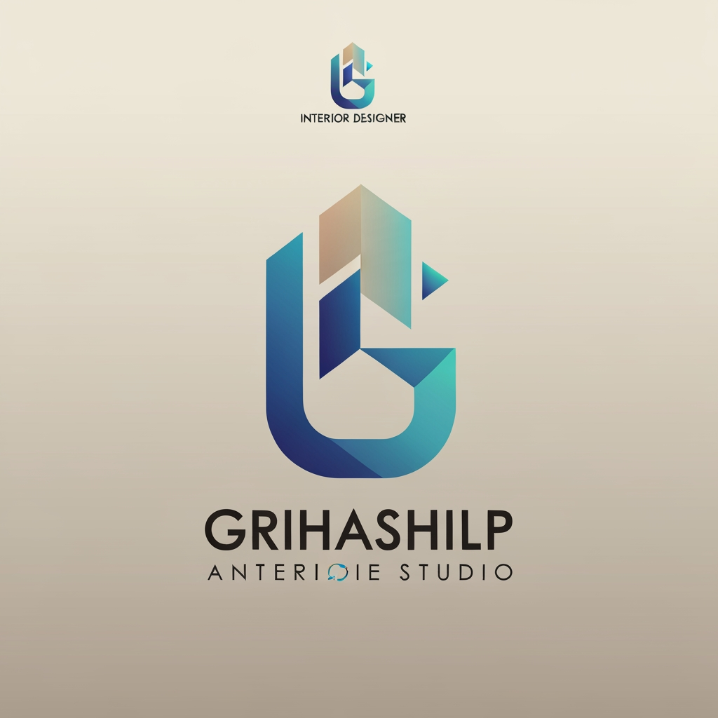 AI Design for i am an interior designer and my firm name is Grihashilp studio and i want make logo please suggest me design ideas and its will be creative and trending designs
