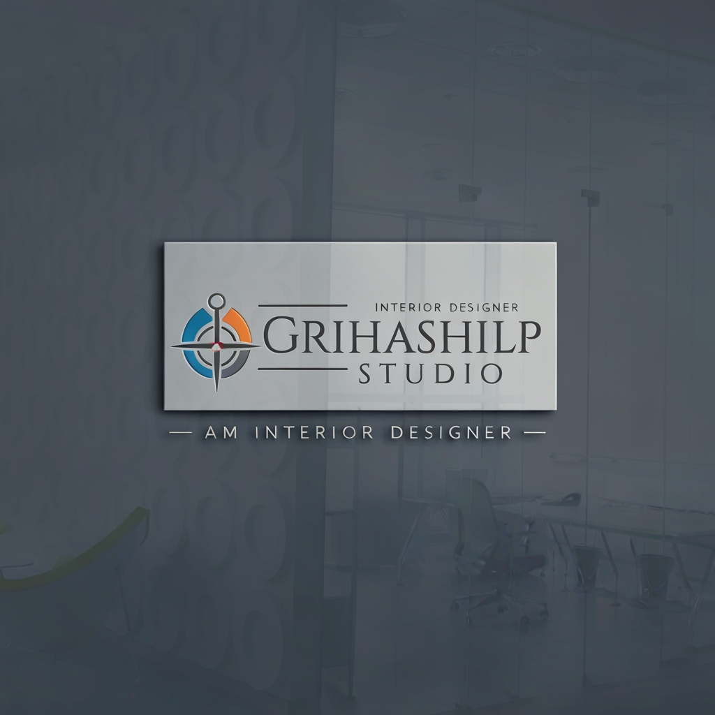 AI Design for i am an interior designer and my firm name is grihashilp studio and i want make logo please suggest me design with ideas and ganrate logo
