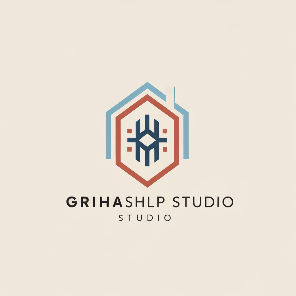 AI Design for i am an interior designer and my firm name is Grihashilp studio and i want make logo please suggest me design ideas and its will be creative and trending designs