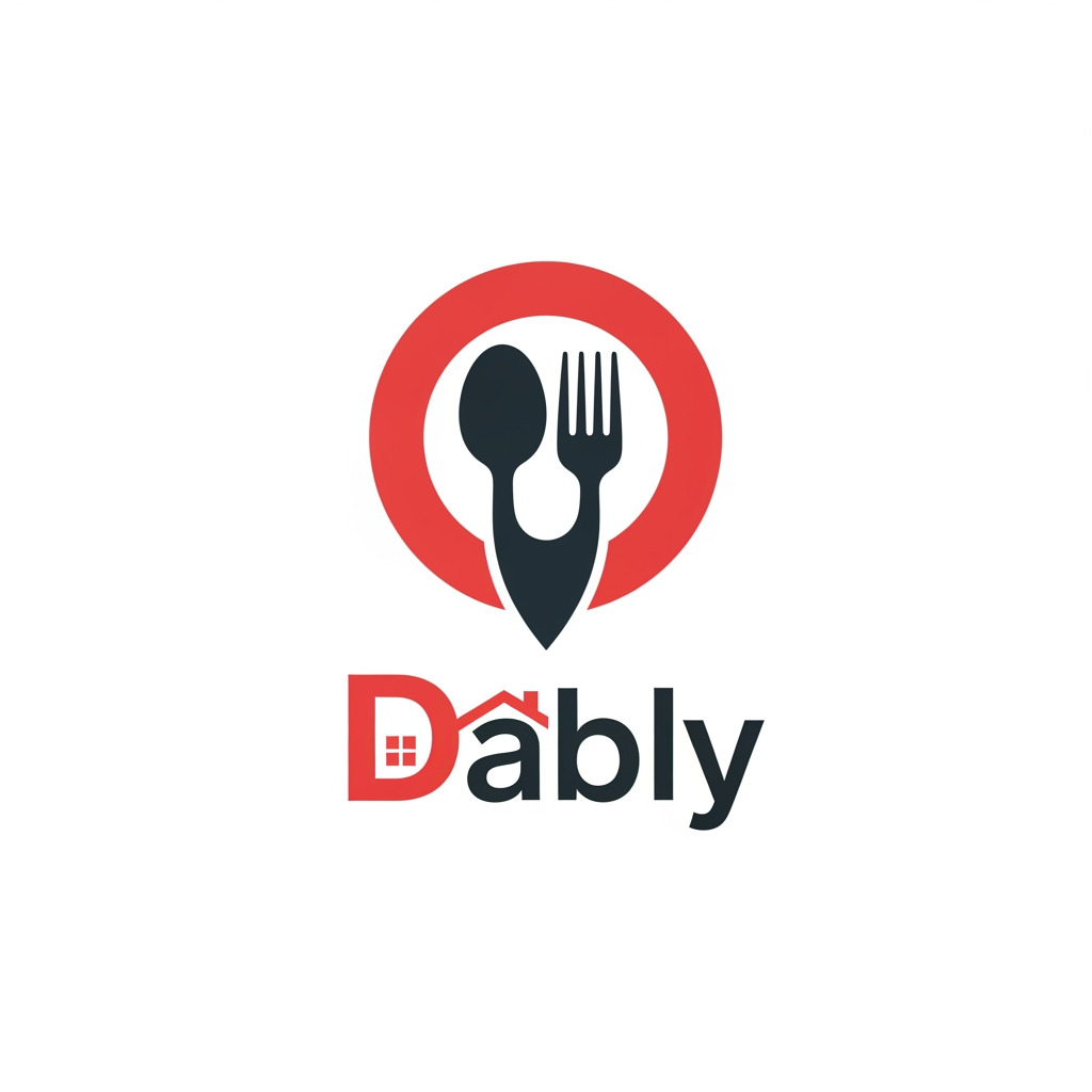 AI Design for Hey  act as a marketing analyst and graphic designer i am building an bussines which basically help to connects the homemade food to someone who wants to eat homefood as you know in today time in metro cities bachelors want homemade food and there are lots of housewife who want to sell and they sell it through the insta and whatsapp so we are giving them a platform to sell them where they can easily get coustmer and coustmer can get the platform where they can have the homemode food our ticket size would be 150-180 ruppees Our brand name is Dably so as a marketing analyst compare all the logos of food delivery app present at the time and create a logo for Dably which will have the same market presence as other and we will perfer if logo is more inspired form Zomoto Swiggy and other leading app and colour should be either in any shade of red or black or mix and other minimlist colour Logo should be meaningfull enough to put on app not so fancy and wierd but like a app who will catch the people eyes Logo should be proper logo not a design or idea proper logoHey claude act as a marketing analyst and graphic designer i am building an bussines which basically help to connects the homemade food to someone who wants to eat homefood as you know in today time in metro cities bachelors want homemade food and there are lots of housewife who want to sell and they sell it through the insta and whatsapp so we are giving them a platform to sell them where they can easily get coustmer and coustmer can get the platform where they can have the homemode food our ticket size would be 150-180 ruppees Our brand name is Dably so as a marketing analyst compare all the logos of food delivery app present at the time and create a logo for Dably which will have the same market presence as other and we will perfer if logo is more inspired form Zomoto Swiggy and other leading app and colour should be either in any shade of red or black or mix and other minimlist colour Logo should be clear informative and try bold colour meaningfull enough to put on app not so fancy and wierd but like a app who will catch the people eyes Logo should be proper logo not a design or idea proper logo