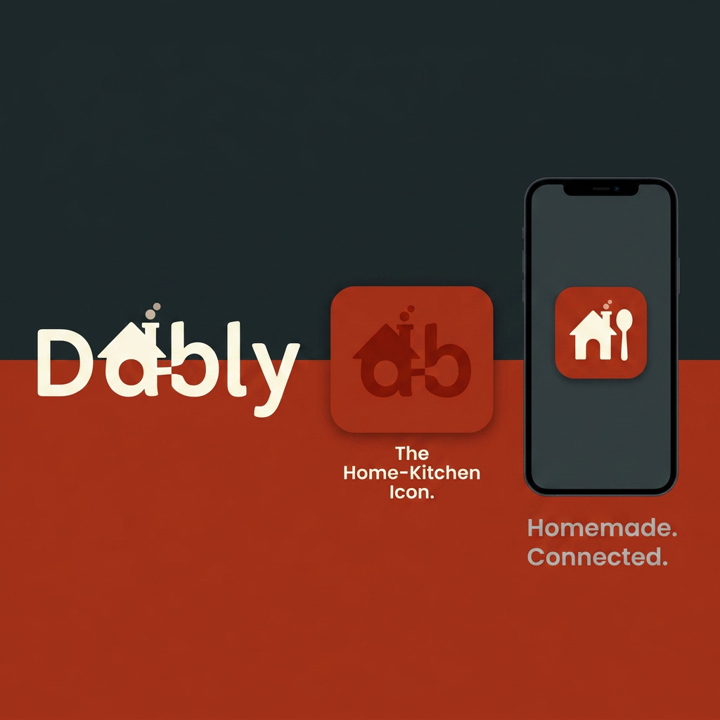 AI Design for Hey claude act as a marketing analyst and graphic designer i am building an bussines which basically help to connects the homemade food to someone who wants to eat homefood as you know in today time in metro cities bachelors want homemade food and there are lots of housewife who want to sell and they sell it through the insta and whatsapp so we are giving them a platform to sell them where they can easily get coustmer and coustmer can get the platform where they can have the homemode food our ticket size would be 150-180 ruppees Our brand name is Dably so as a marketing analyst compare all the logos of food delivery app present at the time and create a logo for Dably which will have the same market presence as other and we will perfer if logo is more inspired form Zomoto Swiggy and other leading app and colour should be either in any shade of red or black or mix and other minimlist colour Logo should be meaningfull enough to put on app not so fancy and wierd but like a app who will catch the people eyes Logo should be proper logo not a design or idea proper logoHey claude act as a marketing analyst and graphic designer i am building an bussines which basically help to connects the homemade food to someone who wants to eat homefood as you know in today time in metro cities bachelors want homemade food and there are lots of housewife who want to sell and they sell it through the insta and whatsapp so we are giving them a platform to sell them where they can easily get coustmer and coustmer can get the platform where they can have the homemode food our ticket size would be 150-180 ruppees Our brand name is Dably so as a marketing analyst compare all the logos of food delivery app present at the time and create a logo for Dably which will have the same market presence as other and we will perfer if logo is more inspired form Zomoto Swiggy and other leading app and colour should be either in any shade of red or black or mix and other minimlist colour Logo should be clear informative and try bold colour meaningfull enough to put on app not so fancy and wierd but like a app who will catch the people eyes Logo should be proper logo not a design or idea proper logo take ideas and inspiration from the photo attached with prompt and try to give the same type of design and use bold colour