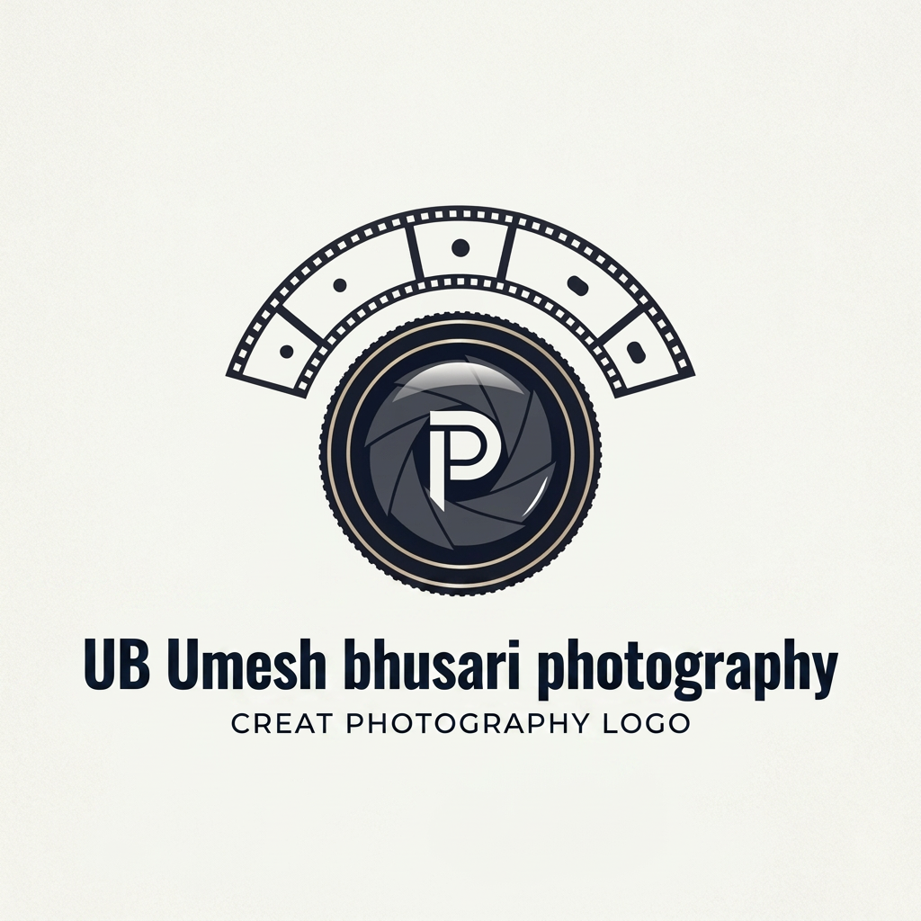 AI Design for UB Umesh bhusari photography Creat photography logo