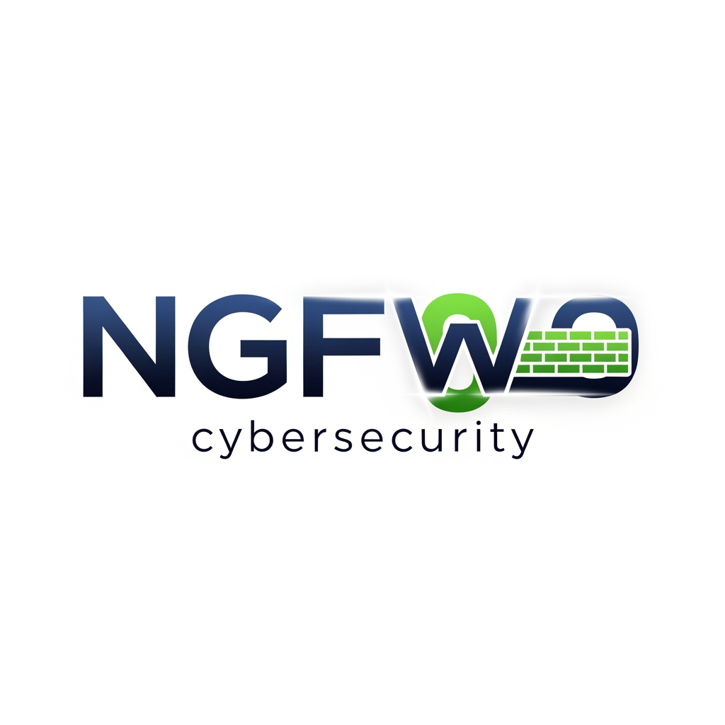 AI Design for can you create an eterprise firewall logotype  called (NGFW0. the domain is cybersecurity.