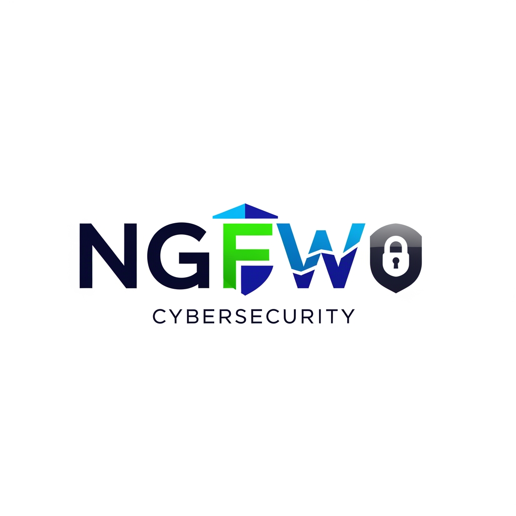 AI Design for can you create an eterprise firewall logotype  called (NGFW0. the domain is cybersecurity.