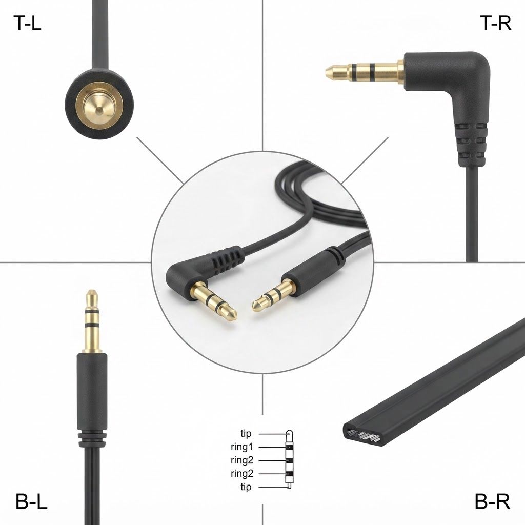 AI Design for create image which show all the sides of the cable