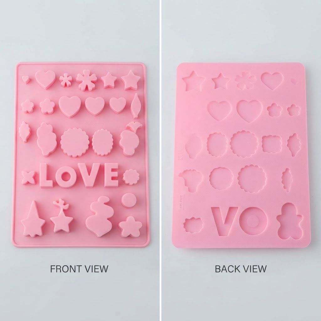AI Design for create image with show the front and back side of the mould