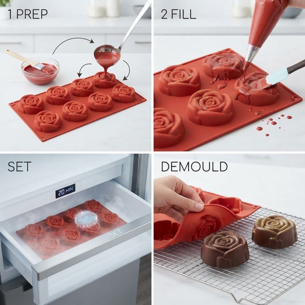 AI Design for Create image which show how to use this mould