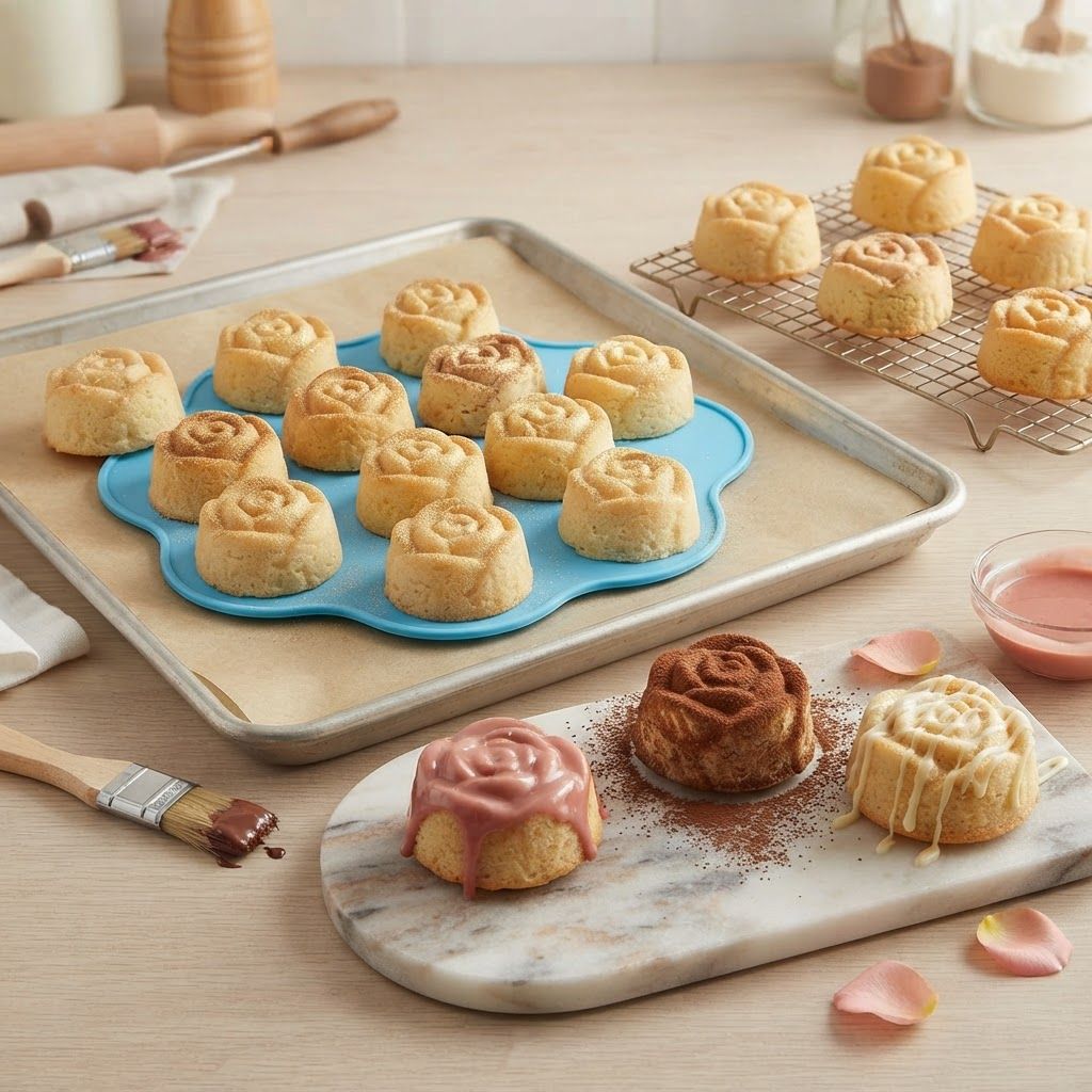 AI Design for create image which show the use of the this cake chocolate mould