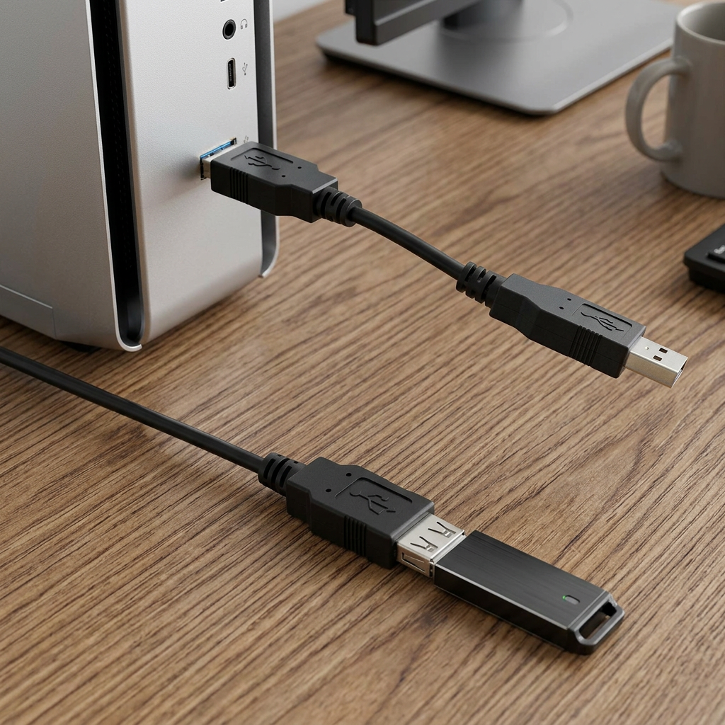 AI Design for create image which show the more compatible use of the cable