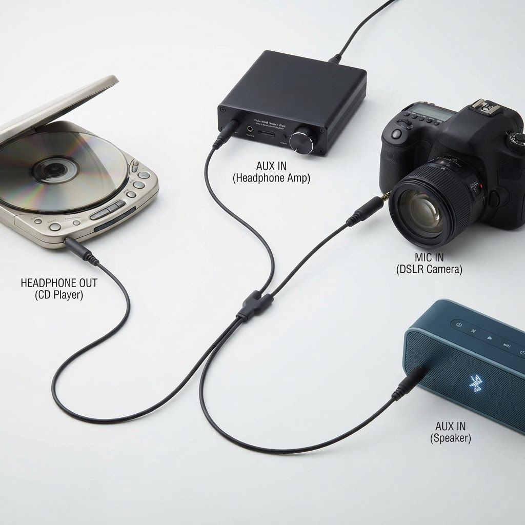 AI Design for create image which show the multiple use of the cable