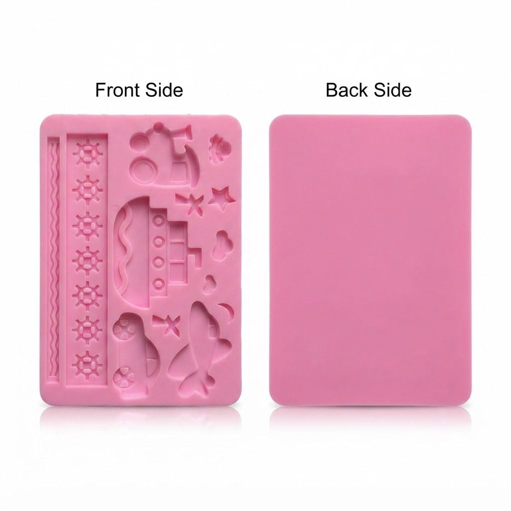 AI Design for create image which show the front and back sides of the mould