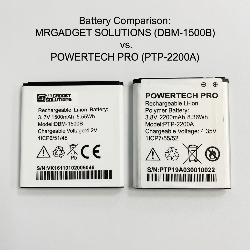 AI Design for create image which shown the comparison with any other battery