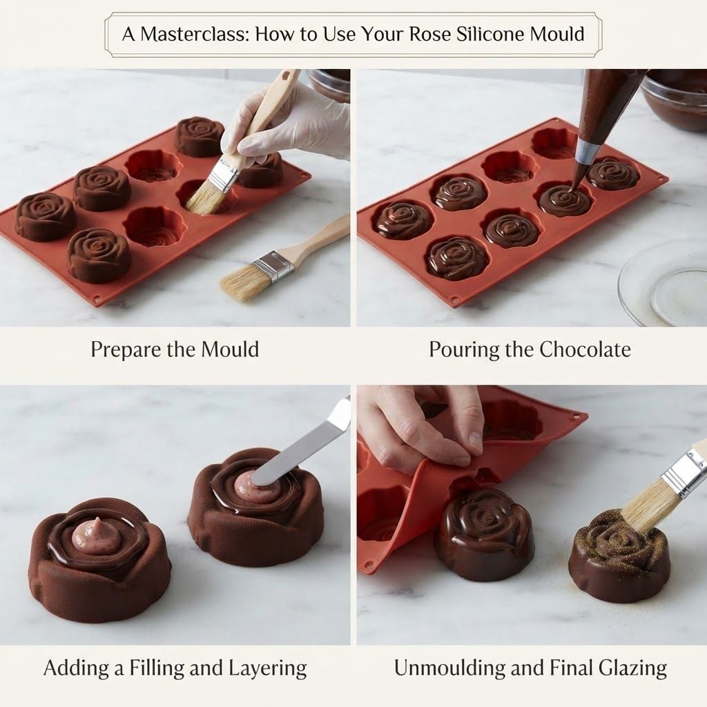 AI Design for Create image which show how to use this mould
