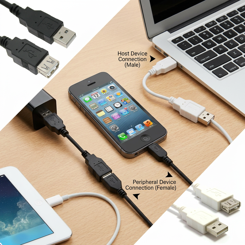 AI Design for create image which show the more compatible use of the cable