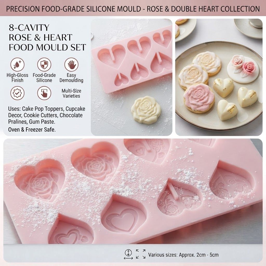 create image for listing of this cake cookies and chocolate mould