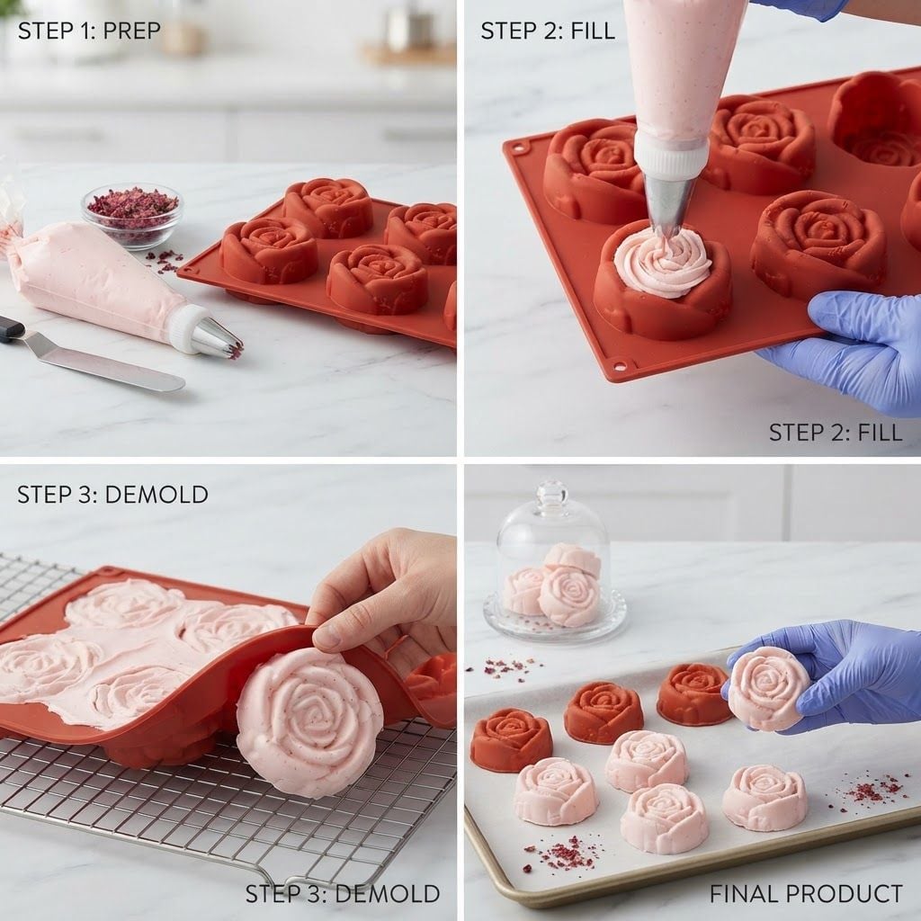 AI Design for Create image which show how to use this mould