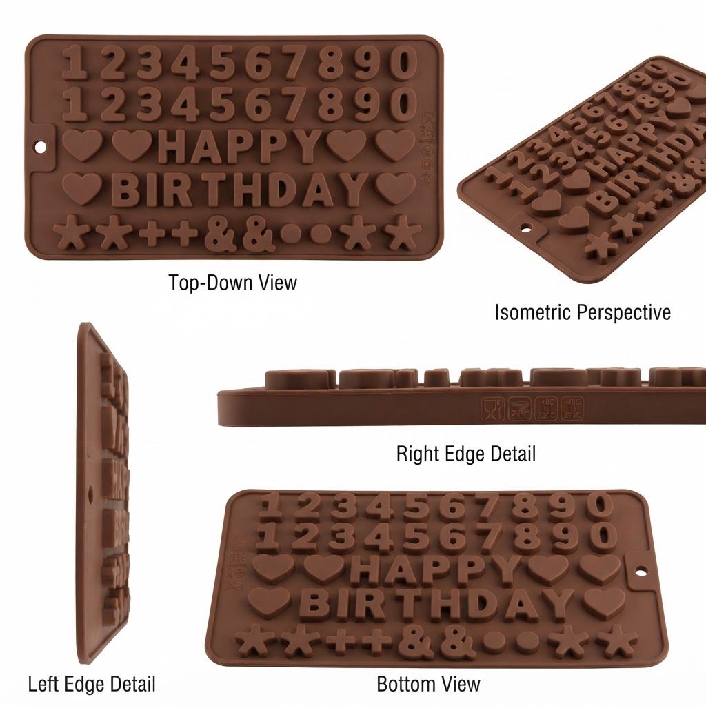 AI Design for create image which show all the sides of the mould
