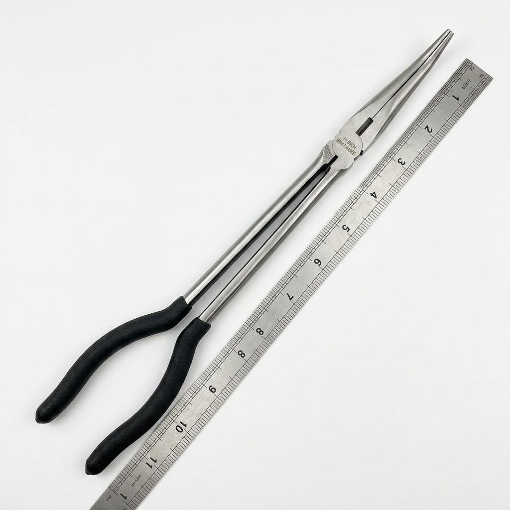 AI Design for 11 inches bend long nose plier create image for listing
