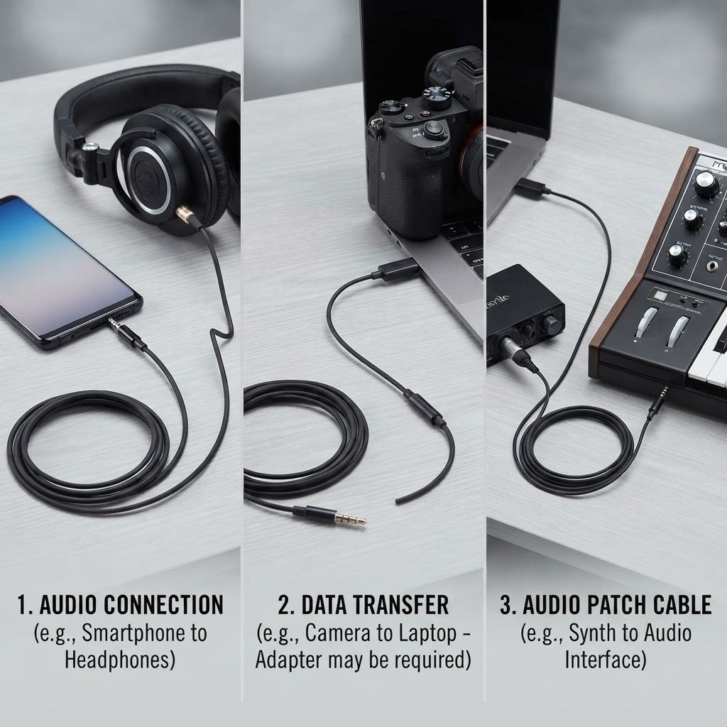 AI Design for create image which show the different use of the cable