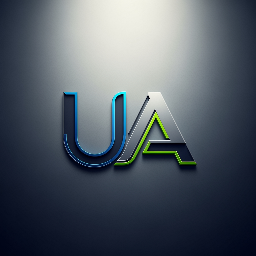 AI Design for UA logo in modern