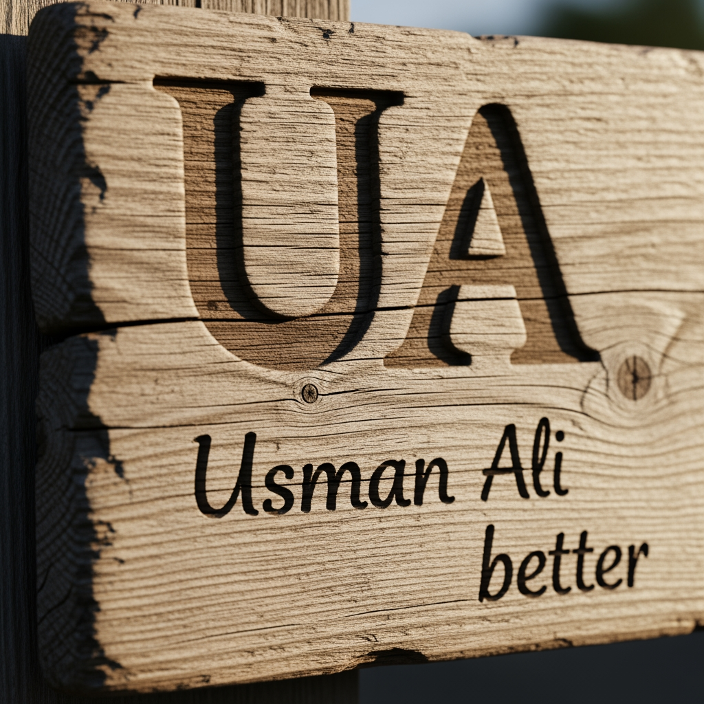 AI Design for UA oper likha ho or usman aliabetter kar da